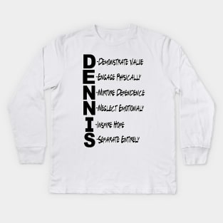 THE DENNIS SYSTEM Kids Long Sleeve T-Shirt